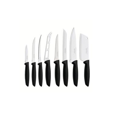 Imagem de Jogo de Facas 8 Peças Plenos TRAMONTINA CUTELARIA Preto