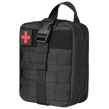 Imagem de Bolsa tática Médica Molle Tática – Bolsa de Primeiros Socorros de Nylon 1000D, Bolsa EMT de Grande Capacidade Utilitária, Bolsa Ifak de Grau Militar para Uso Doméstico e Atividades ao Ar Livre (apenas