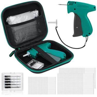 Imagem de Yewltvep Pistola de etiquetagem CF-1219Y-25MM-50 mm para roupas com capa, 2000 peças de fixadores, preto-verde, saída monocromática, etiqueta de roupas