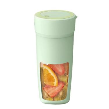 Imagem de Espremedor portátil, liquidificador pessoal portátil - Liquidificador de smoothie elétrico recarregável para viagens pequenas | Espremedor de tamanho pessoal, espremedores de frutas com alta velocidad