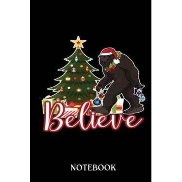 Imagem de Bigfoot notebook: Bigfoot Christmas LS Funny Believe Sasquatch | 120 pages College Ruled Notebook | 6x9" Designer Cover | A Great Gift Bigfoot Believers, Enthusiasts, Researchers & Fans