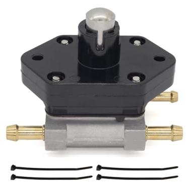 Imagem de QuickMarine Bomba de combustível 881862T1 com alças para motores de barco de popa Mercury Marine 25-60 HP substitui 881862T07 892874T01 899106T01 Sierra 18-8866
