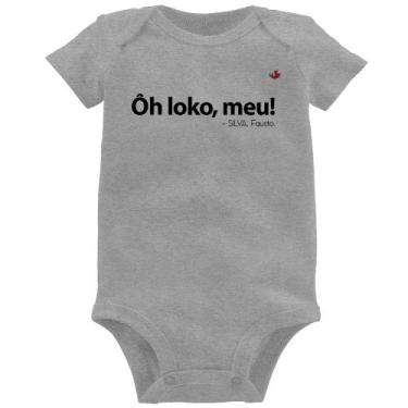 Imagem de Body Bebê Ôh loko, meu! - Foca na Moda, Cinza, P