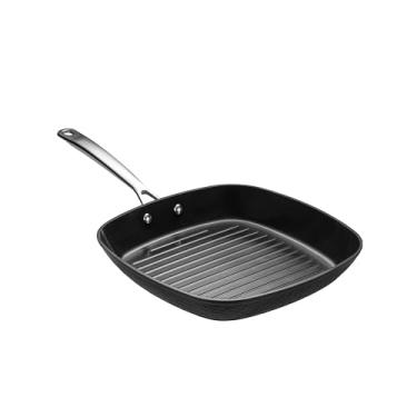 Imagem de Oxford Chapa Grill Em Alumínio Forjado com Cabo 28cm Gourmet Martelado