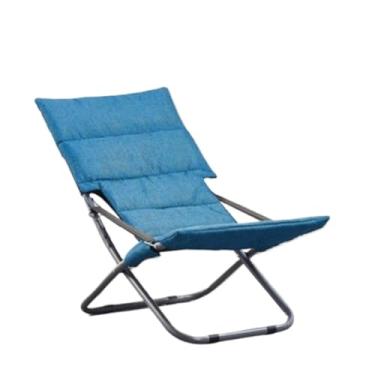 Imagem de XINCHANG Poltrona dobrável ajustável com tecido de alta densidade - perfeita para casa, escritório e relaxamento ao ar livre (modelo azul de inverno e verão)