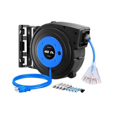 Imagem de Carretel de cabo de extensão retrátil DEWENWILS 40FT 12AWG/3C SJTOW