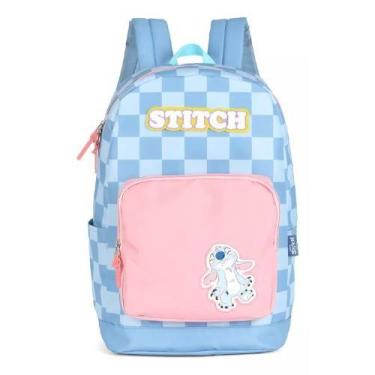 Imagem de Mochila Stitch De Costas Meninas Juvenil Stitch Disney Luxcel, Lilás