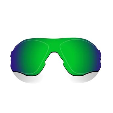 Imagem de Littlebird4 Lentes de reposição polarizadas de 1,5 mm para óculos de sol Oakley EVZero Path OO9308 - MultiOptions (verde espelhado)