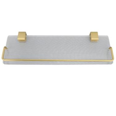 Imagem de Prateleira Flutuante, Painel Acrílico Durável à Prova de Ferrugem, Rack de Parede Estável para Banheiro, Toalha para Cozinha (40cm)