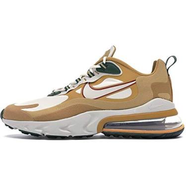 Imagem de Tênis de corrida masculino Nike Air Max 270 React, Club Gold / Flat Gold-wheat-light Bone, 11