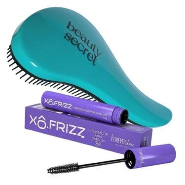 Imagem de KIT Modelador de Fios Forever Liss Xô Frizz + Escova Magica