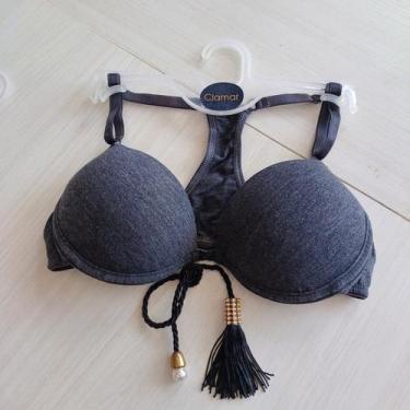 Imagem de Sutiã Nadador com Aro Plástico Feminino Clamar em Microfibra - 2273, P