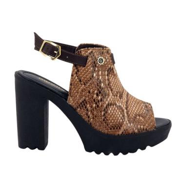 Imagem de Sandália Feminina Salto Alto Anaconda Tamanco Festas Balada