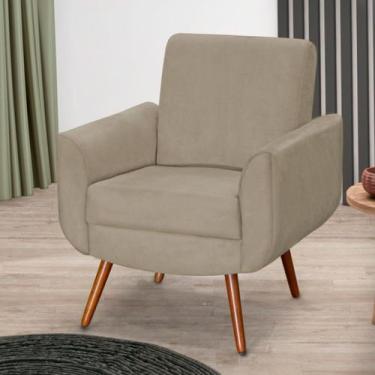 Imagem de Poltrona para Sala e Escritório Decorativa Pé Palito Milão - Konfort, 