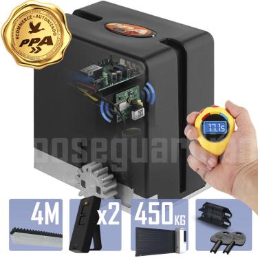 Imagem de Kit 1 Motor Ppa Dz Hub Wifi 5m Crem 2 Control Portão 450kg