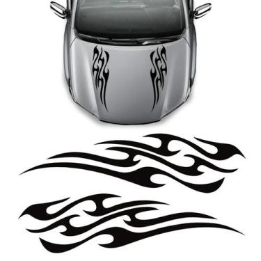 Imagem de Adesivo Do Capô Faixa Tuning Personalizado Carro Universal - SPORTINOX