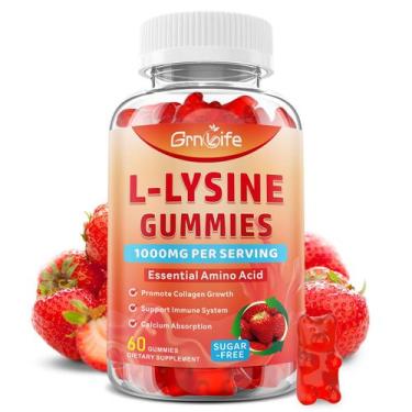 Imagem de Suplemento de gomas GrnLife L-Lisina 1000 mg para adultos e crianças