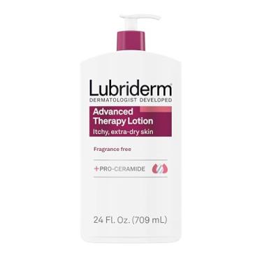Imagem de Lubriderm Advanced Therapy Loção hidratante com vitaminas E e B5, hidratação profunda para pele extra seca, fórmula não oleosa, 24 ml