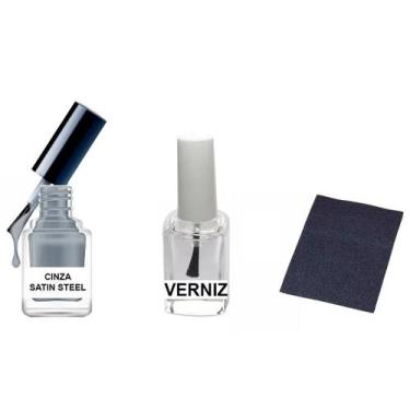 Imagem de Tinta De Retoque Tira Risco Carro GM - Cinza Satin Steel - Jhow Adesiv