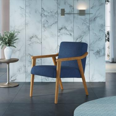 Imagem de Poltrona Estofada Flavia Nogueira/azul