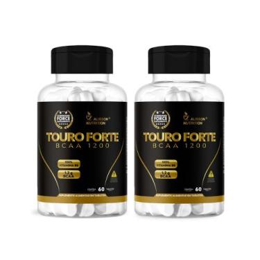 Imagem de Bcaa Touro Forte 1200mg 2x60 tabletes Leucina Valina Isoleucina - Alis
