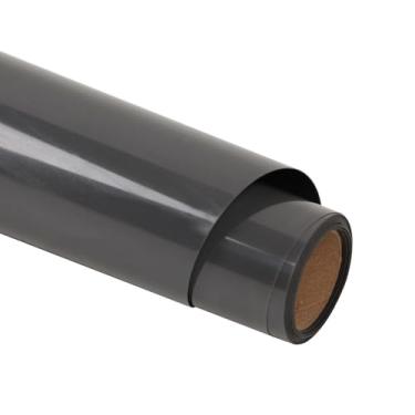 Imagem de guangyintong Rolos De Vinil Refletivo Preto Htv Para Transferência Calor, 30,5 Cm X 3,6 M Passar A Ferro Em Camisetas, Todos Os Cortadores, Fáceis Cortar E Com Design Remoção Ervas Daninhas