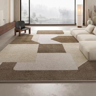 Imagem de Tapete moderno com estampa geométrica para sala de estar, quarto, corredor, entrada, capacho, piso macio, decoração de casa (100cm x 150cm/FLR-CGQ-8)