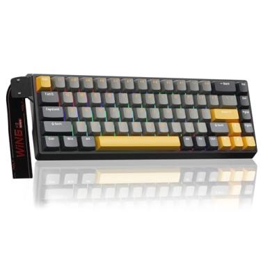 Imagem de AULA Win68 He Max - Teclado Para Jogos Com Efeito Hall E Interruptor Magnético, Modo De Disparo Rápido Atuação Ajustável, Taxa Pesquisa 8 Khz, Retroiluminação Rgb Fio Mecânico 60%