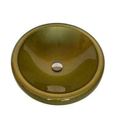 Imagem de Cuba para pia de banheiro grande oval 42X42 Vidro Temperado Banheiro L