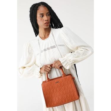 Imagem de Bolsa Tiracolo Colcci Alça Dupla Monograma Caramelo Colcci 090.01.12218 feminino