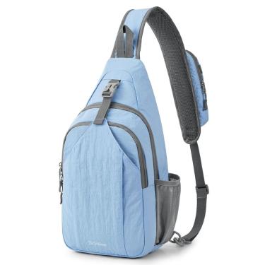 Imagem de Sling Bag G4Free RFID Blocking Sling Mochila Sling azul claro