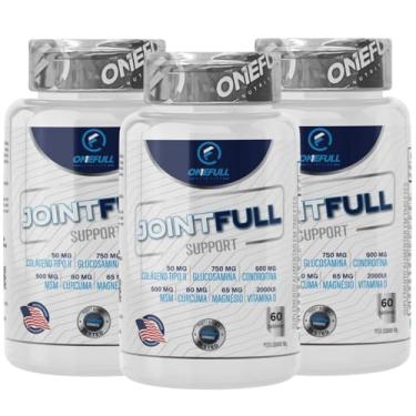 Imagem de Joint Full Support - Kit com 3 - Condroitina + Glucosamina + MSM + Colágeno Tpo II + Curcuma + Vitamina D3 (2000Ui) + Magnésio.