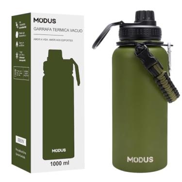 Imagem de MODUS Garrafa Térmica Esportiva De Aço Inoxidável Com Isolamento A Vácuo De 1000ML (Verde)