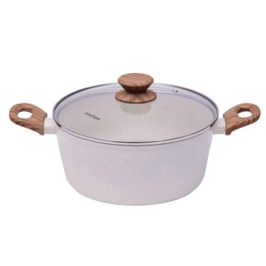 Imagem de Panela Caçarola Indução Revestimento Cerâmica Style Cook Mármol 24cm - Mimo Style
