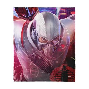 Imagem de G.I. Joe Profile Gallery Storm Shadow Silk Touch Throw, 127 x 152 cm – Cobertor de lã oficial com desenho Hasbro, roupa de cama retrô ultramacia para cama ou sofá