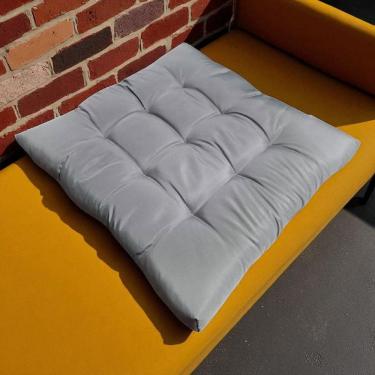 Imagem de Almofada Futon Assento Decoração 50X50Cm Flat Cinza
