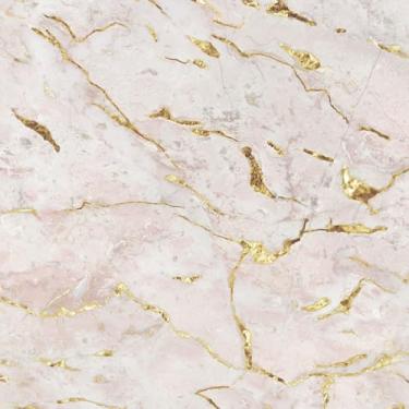 Imagem de Papel De Parede Adesivo Marmorizado Bege Dourado 3m