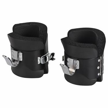 Imagem de BORDSTRACT Botas de inversão antigravidade, botas de pendurar para alívio de estresse e fitness, armação de aço sólido para abdominal, abdominal, terapia de barra de ganchos, exercitador de ginástica