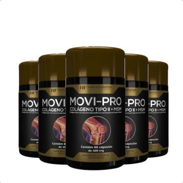 Imagem de 5x movi-pro colageno tipo ii premium 60 caps hf suplementos