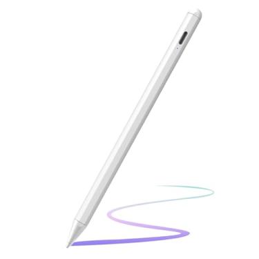 Imagem de Caneta Stylus para iPad A16 11º/10º Palm Rejeição e Carregamento Rápido 2025-2018 Stylus Pencil para Apple iPad 11th/A16/10/9/8/7/6th, Pro 12.9/11/33.0 cm M4, Air M2/M3/5/4/3, Mini A17/3. 5º/6º