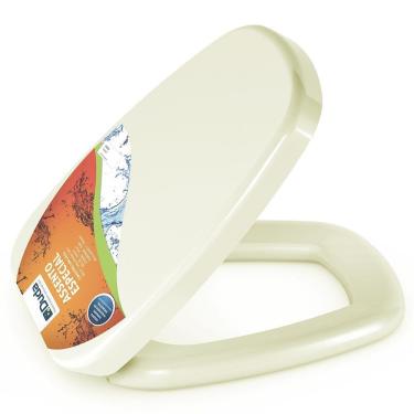 Imagem de Assento Almofadado Soho Bege Tampa Vaso Fabrimar Bege Claro