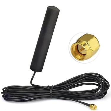 Imagem de Antena 4G LTE GSM de 3 m, omnidirecional, 700-2600 MHZ, antena de montagem adesiva com conector macho SMA para modem de gateway e roteador hotspot de veículos de carro