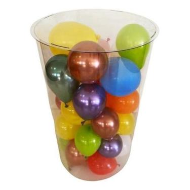 Imagem de Cilindro Transparente Festa Pequeno Desmontável - Lúdica Artes