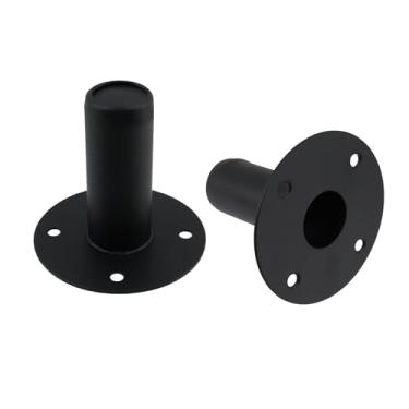 Imagem de T Tulead Suporte superior para alto-falante 4,33" × 3,238 cm de ferro para gabinete para gabinete para gabinete PA/DJ adaptador de montagem de gabinete 2 peças com parafusos