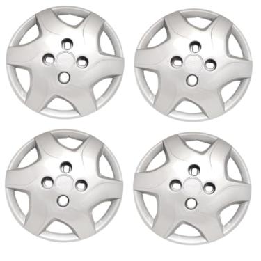 Imagem de Kit 4 Calota Aro 13 Compatível c/Roda Celta 2015 2015 - Prata