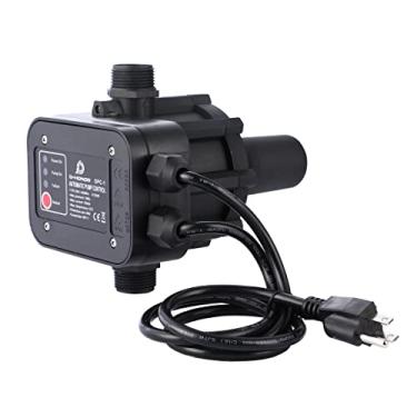 Imagem de Controlador de pressão da bomba de água D-HONOR, interruptor eletrônico automático 110V 50/60HZ, faixa ajustável de pressão 1,5-2,5 bar, ideal para vários tipos de bomba de água