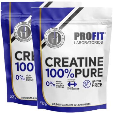 Imagem de 2X CREATINA PURA 250G PROFIT-Unissex