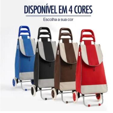 Imagem de Carrinho de Compras Feira Multiuso Bolsa Removível - Wincy Casa