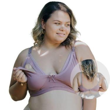 Imagem de Sutiã Plus Size amamentação Microfibra Sutiã Plus Sem Bojo - Sou Gata 