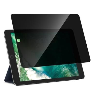 Imagem de JSUSOU Película de privacidade para iPad 6ª geração de 9,7 polegadas, película de vidro temperado privada para iPad 5ª geração/Air 2/Air 1, sensível ao toque, anti-impressão digital, compatível com
